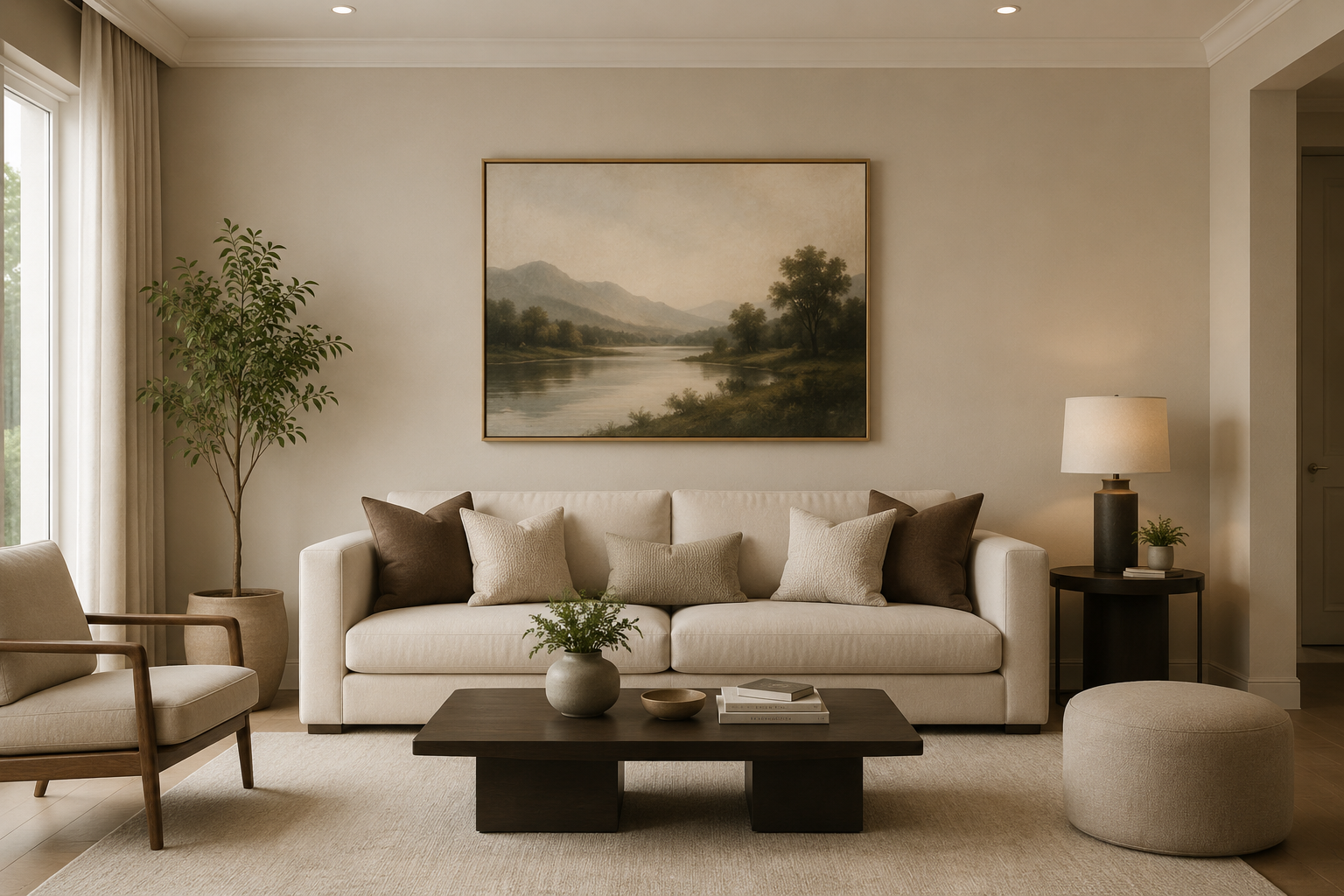 lounge with painting